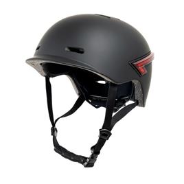 Capacete Preto Youin com led Traseiras e Comando Bluetooth (tamanho l)