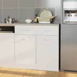 vidaXL Bancada de cozinha aglomerado 80x60x2,8 cm cor creme