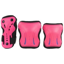 Sfr Skates Essentials Triple Pad Set L Hot Pink