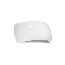 Aplique de parede envernizado pontius branco brilho