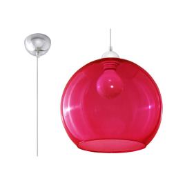 Candeeiro suspenso ball vermelho e27