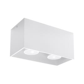 Aplique de teto quad branco gu10