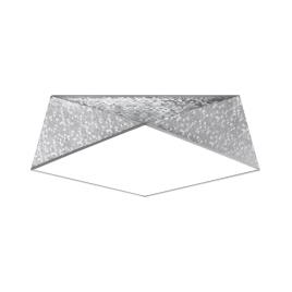 Aplique de teto hexa 45 silver