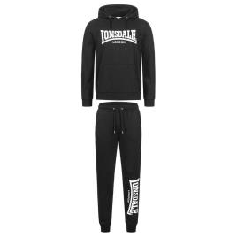 Lonsdale Traje De Treino Cloudy 2XL Black / White
