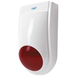 Pni Sirene Externa Sem Fio Safehouse Hs007lr One Size White / Red