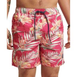 Superdry Shorts De Natação Vintage Hawaiian L Paradise Pink