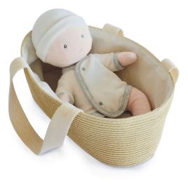 Doudou Et Compagnie Boneca com alcofa, 28 cm