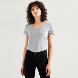 Levi's T-shirt de mangas curtas, decote em V, logótipo à frente  