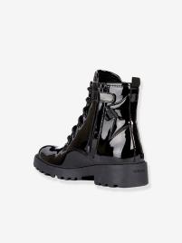 Botas para criança, J Casey Girl Q da GEOX® preto escuro liso  