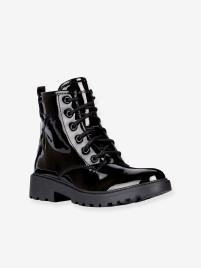 Botas para criança, J Casey Girl Q da GEOX® preto escuro liso  