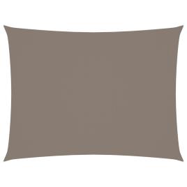 vidaXL Para-sol vela tecido oxford retangular 5x6 m cinza-acastanhado