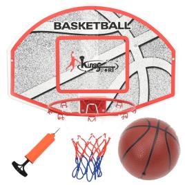 vidaXL Conjunto tabela basquetebol p/ montar na parede 5 pcs 66x44,5 cm