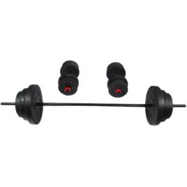 Keboo Conjunto De Halteres Serie 300 50kg 50 Kg Black