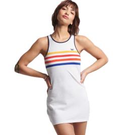 Superdry Vestido Vintage Stripe Vest M White