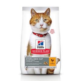 Hill's Young Adult Sterilised com frango ração para gatos - 3 kg