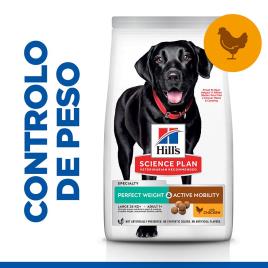 Hill's Adult Perfect Weight & Active Mobility Large Science Plan frango - 12 kg