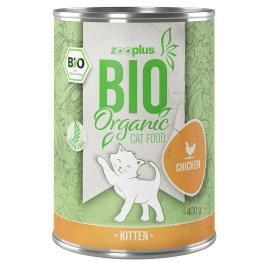 zooplus Bio Kitten Frango com abóbora - 6 x 400 g