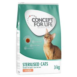 Concept for Life Sterilised Cats com salmão - 10 kg