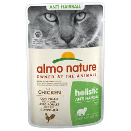 Almo Nature Holistic Anti Hairball 70 g - Pack económico: 24 x com frango