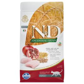 Farmina N&D Ancestral Grain Adult frango e romã para gatos - Pack económico: 2 x 1,5 kg