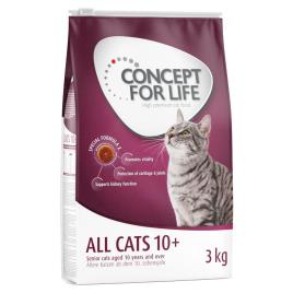 Concept for Life All Cats 10+ - Pack económico: 3 x 3 kg