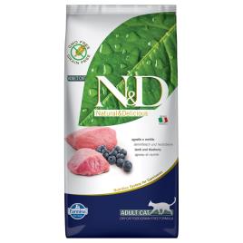 Farmina N&D Adult sem cereais com cordeiro e mirtilos para gatos - 1,5 kg