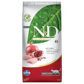 Farmina N&D Adult sem cereais com frango e romã para gatos - Pack económico: 2 x 5 kg