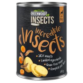 Greenwoods Insects insetos com batata e cenoura - 12 x 375 g