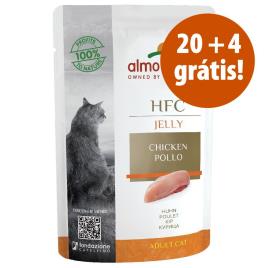 Almo Nature HFC Jelly 24 x 55 g saquetas em promoção: 20 + 4 grátis! - Jelly - frango