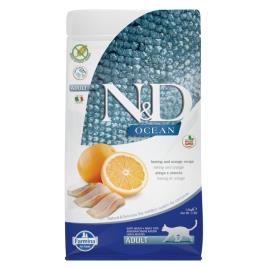 Farmina N&D Ocean Adult sem cereais com arenque e laranja - 5 kg