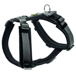 Peitoral Hunter Maldon - cinza/preto - Tam.S-M: medida do peito 47-69 cm, L 20 mm