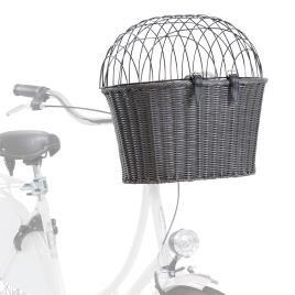 Trixie Front Cesto de Polyrattan para bicicletas  - C 41 cm x L 34 cm x A 44 cm