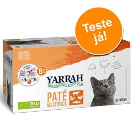 Yarrah Bio Patê em terrinas 8 x 100 g - Pack de experimentação misto  - Pack misto biológico: 3 variedades