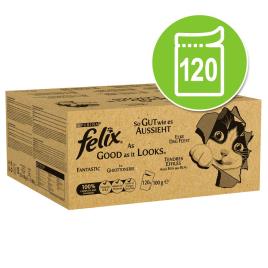 Felix Fantastic 120 x 85 /100 g - Jumbopack - 120 x 85 g: Peixes (atum, salmão, bacalhau, escamudo)