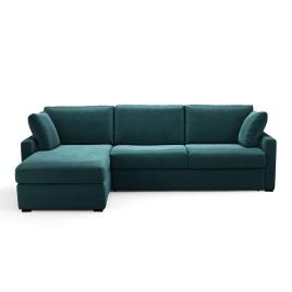 La Redoute Interieurs Sofá-cama de canto, em veludo, com espuma, Timor 