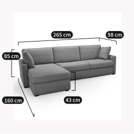 La Redoute Interieurs Sofá-cama de canto, em veludo, Bultex, Timor 