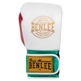 Benlee Luvas De Boxe De Couro 14 Oz White / Green / Red