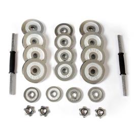 Keboo Conjunto De Halteres Serie 700 30kg 30 Kg Chrome