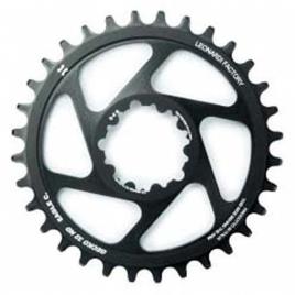 Leonardi Racing Montagem Direta Gecko Sram Gxp 6 Mm Desvio Anel De Corrente 36t Black