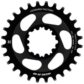 Leonardi Racing Montagem Direta Gecko Sram Bb30 0 Mm Desvio Anel De Corrente 36t Black