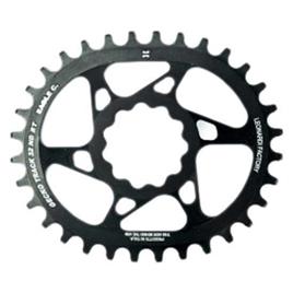 Leonardi Racing Anel De Corrente Oval De Montagem Direta Gecko Track Rotor Rex 1/2 34t Black