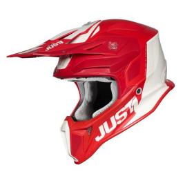 Just1 Capacete Off-road J18 Pulsar L Matt Red / White