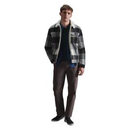 Superdry Jaqueta De Lã Sherpa Trucker Highwayman 2XL Black / White