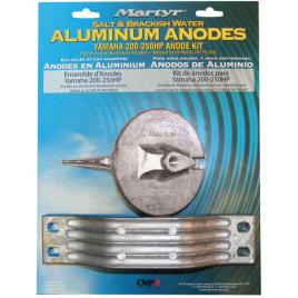 Martyr Anodes Kit De ânodo De Alumínio Yamaha 200-250hp One Size Grey