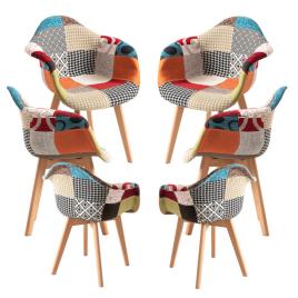 Presentes Miguel - Pack 6 Cadeiras Belu Patchwork