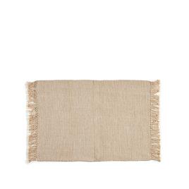 TAPETE ALGODAO CREME