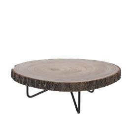 MESA MADEIRA Ø40X13CM CAZ100600