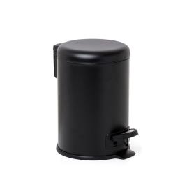 BALDE LIXO COM PEDAL 3L PRETO