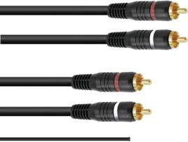 Cabo RCA OMNITRONIC2x2 ground 1.5m