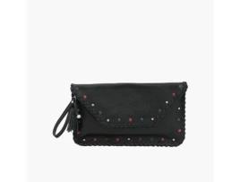 Mala BI-JOY Clutch Natacha Pele Mulher (Preto)